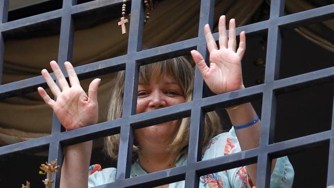 María Lourdes Afiuni en su reclusión domiciliaria.