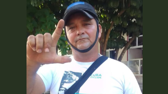 El opositor cubano Diosbel Veliz Marín.