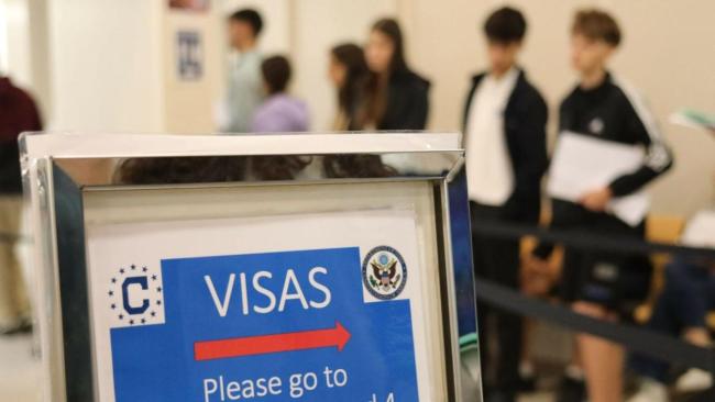 Oficina de tramitación de visas.