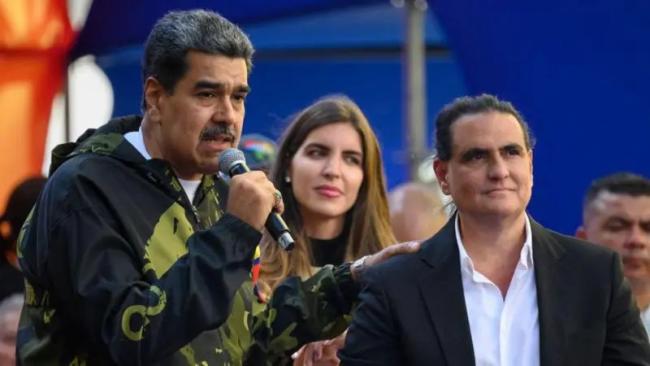 Alex Saab y Nicolás Maduro.