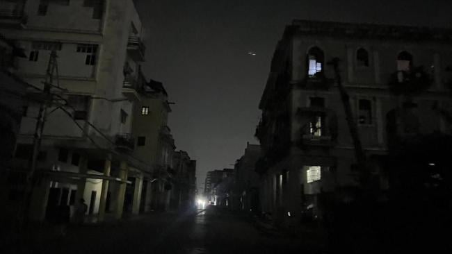 Apagón en La Habana.