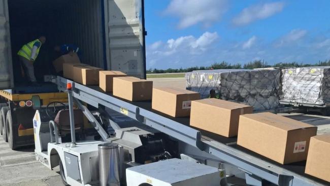 Ayuda humanitaria enviada por EEUU a Cuba.