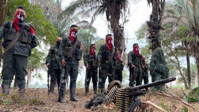 Miembro de la guerrilla del ELN.