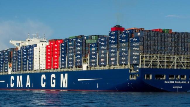 Un barco de CMA CGM.