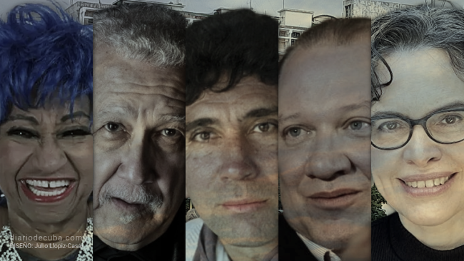 Celia Cruz, Paquito D'Rivera, Reinaldo Arenas, Rafael Rojas y Ada Ferrer.