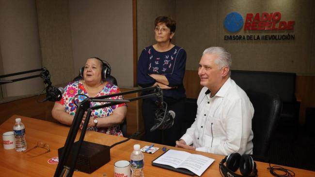 Díaz-Canel este miércoles en Radio Rebelde.