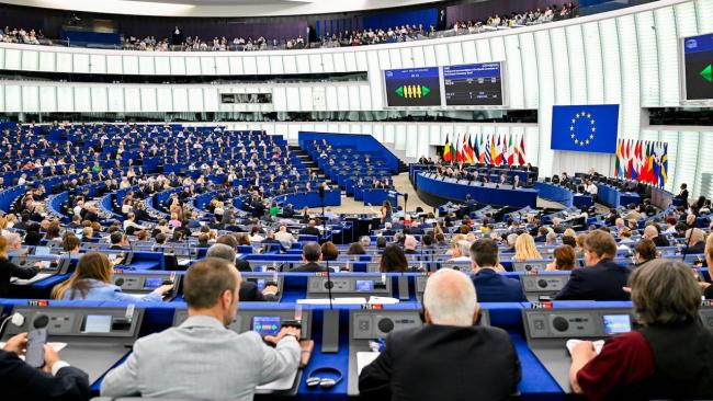 Una sesión del Parlamento Europeo esta semana en Estrasburgo.