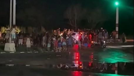 Protesta en Boyeros.