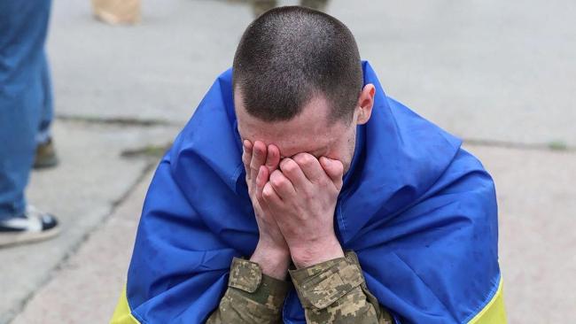 Un prisionero ucraniano liberado por Rusia.