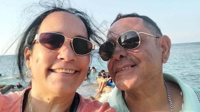 Yunia Figueredo y Frank Correa.