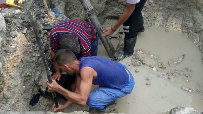 Trabajos de reparación en La Habana.