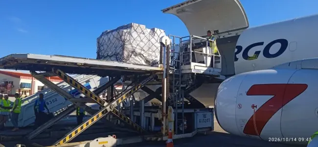 Llegada de ayuda humanitaria de EEUU a Cuba.