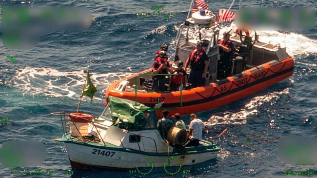 Operación de rescate de los balseros cubanos.