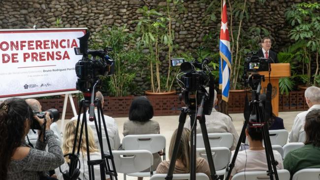 El canciller del régimen cubano, Bruno Rodríguez.