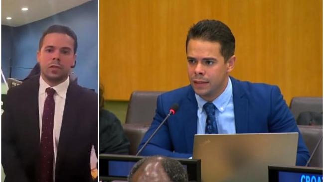 El primer secretario de la Misión Permanente de Cuba ante la ONU, Richard Tur de la Concepción.