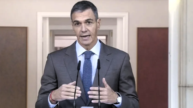 El presidente del Gobierno español, Pedro Sánchez.