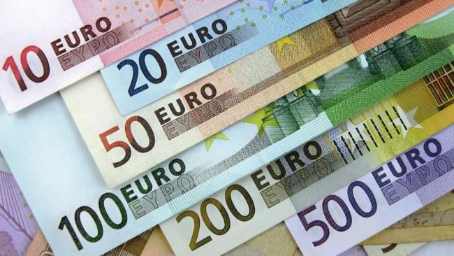 Billetes de euros.