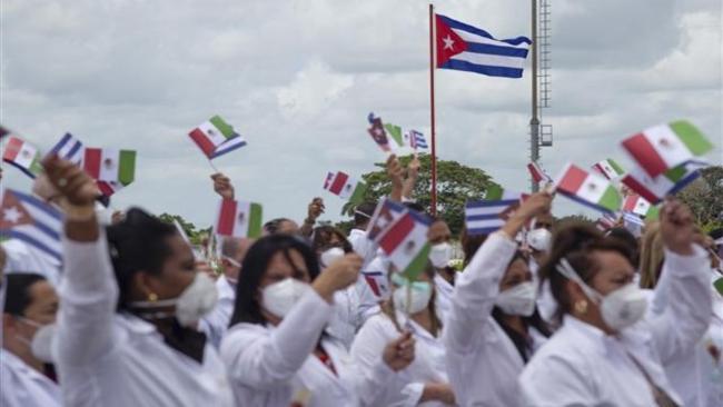 Médicos cubanos en México.