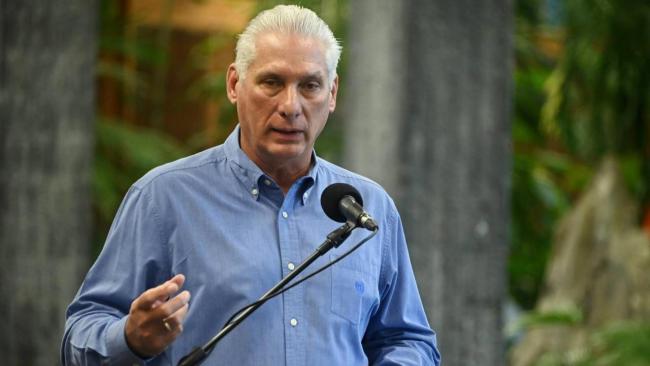 El gobernante cubano Miguel Díaz-Canel.