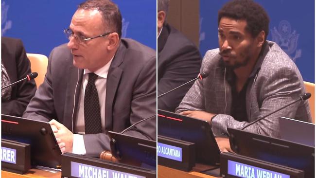 José Daniel Ferrer y Luis Manuel Otero Alcántara en la ONU.