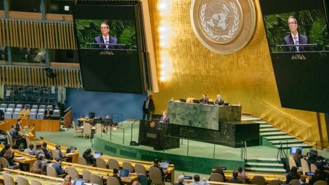 Votación sobre el embargo en la ONU.