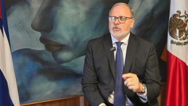 El embajador de Cuba en México, Eugenio Martínez Enríquez.