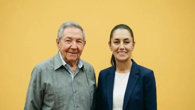 Raúl Castro y Claudia Sheinbaum