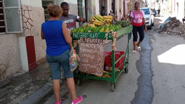Carretillero en La Habana.