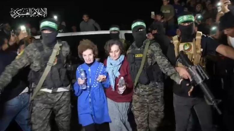 Dos de las mujeres ruso-israelíes liberadas por Hamás.