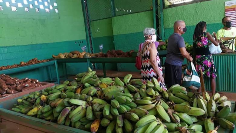 Un puesto de venta de la estatal Acopio.