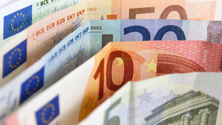 Billetes de euros.