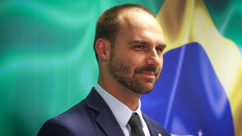 El exdiputado Eduardo Bolsonaro, hijo del expresidente brasileño Jair Bolsonaro.