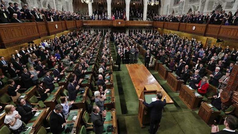 Una sesión del Parlamento de Canadá.
