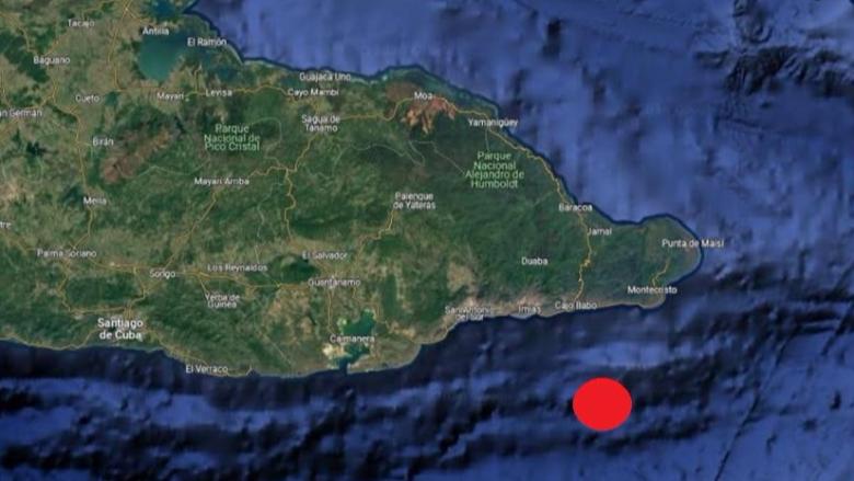 Zona del epicentro del terremoto.