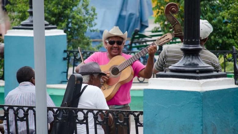 Músicos callejeros. 
