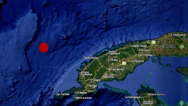 Zona del epicentro del terremoto.