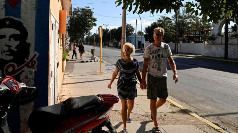 Turistas extranjeros en Varadero.