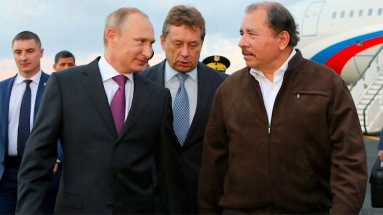 Vladimir Putin y Daniel Ortega.