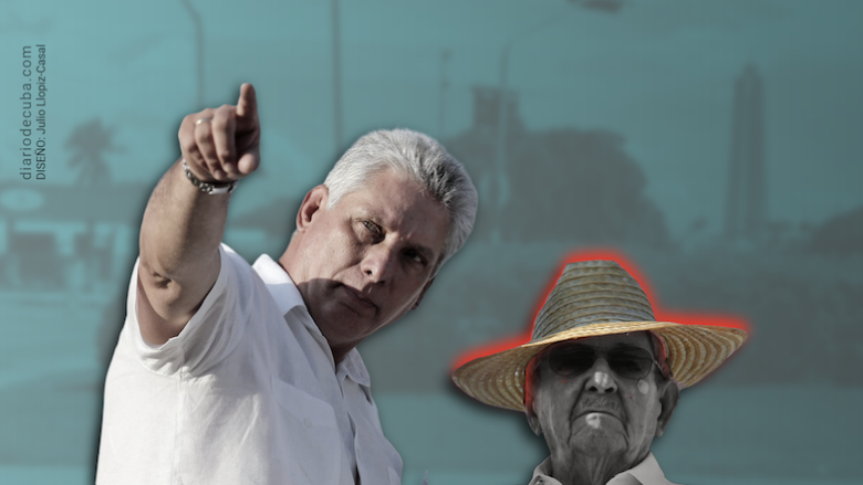 Miguel Díaz-Canel y Raúl Castro.
