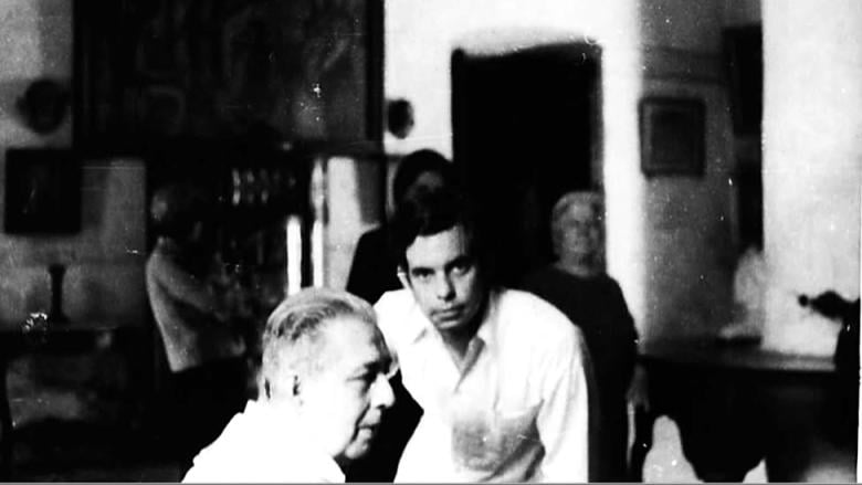 José Prats Sariol junto a José Lezama Lima, años 70.