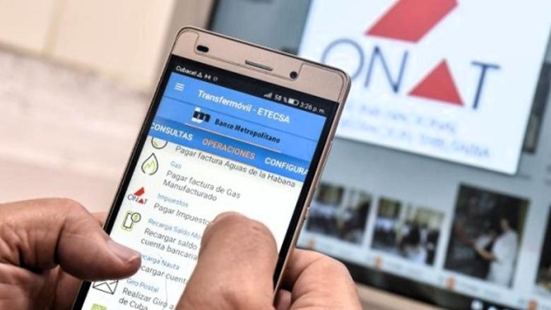 Aplicación móvil para pagos de impuestos en Cuba.