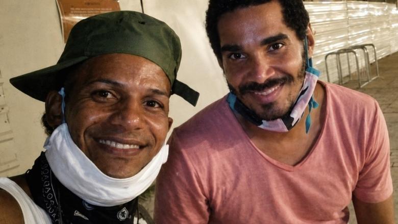 Maykel "Osorbo" y Luis Manuel Otero Alcántara.