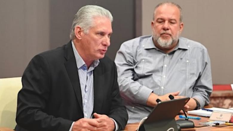 Miguel Díaz-Canel y Manuel Marrero.