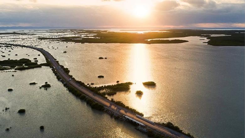 Pedraplén Caibarién-Cayo Santa María.