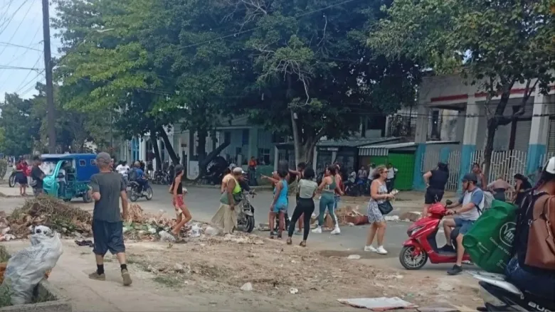 Una protesta en La Habana.