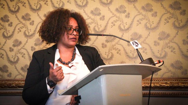 Laritza Diversent durante el Foro DDC en octubre de 2024.