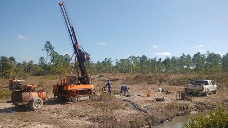 Trabajos de prospección minera de Antilles Gold en Cuba.