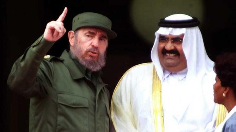 Fidel Castro y Hamad bin Khalifa Al Thani.