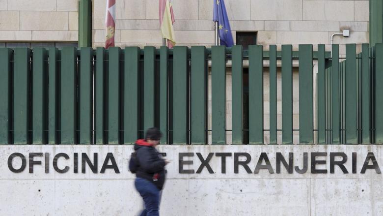 Oficina de Extranjería en Madrid.