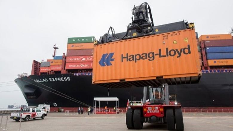 Un contenedor de Hapag-Lloyd.